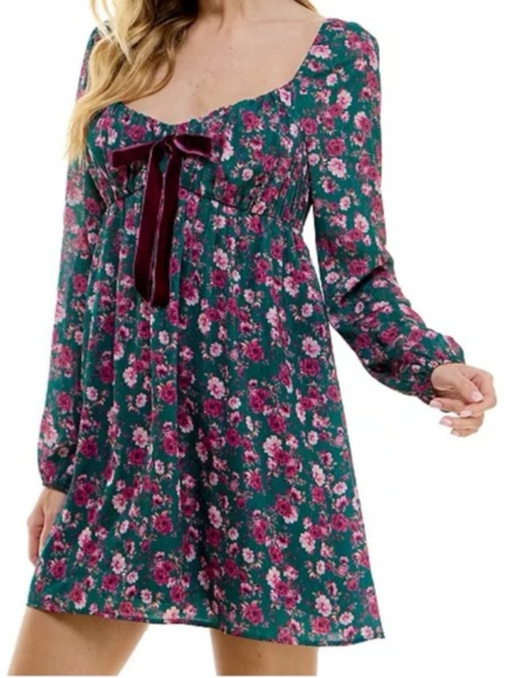 City Vibe Floral Babydoll Mini Dress #10